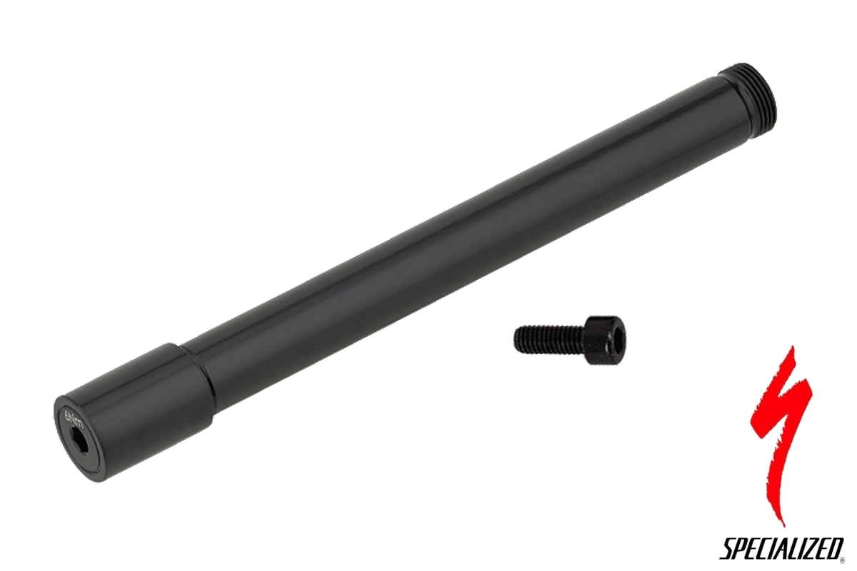 Eje pasante delantero 110x15mm Boost con cabeza Allen 5mm para horquilla Öhlins RXF36. Par 6 Nm. Compatible con Stumpjumper, Enduro y Fuse S-Works 2017–2019. Repuesto original Specialized SKU S174200028.