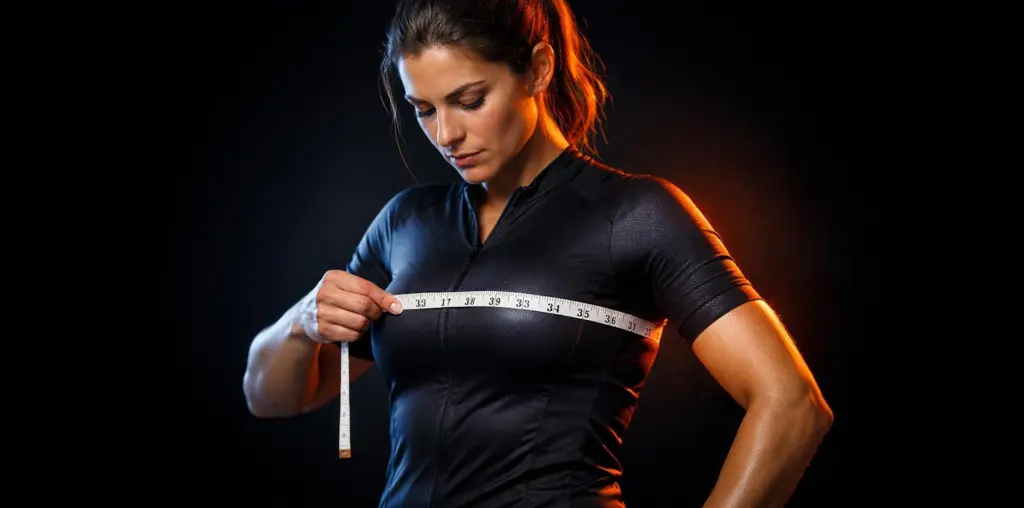 Aprende a medir tu tórax correctamente y elige con criterio tu talla en maillots, chaquetas, camisetas y sudaderas de ciclismo Specialized.