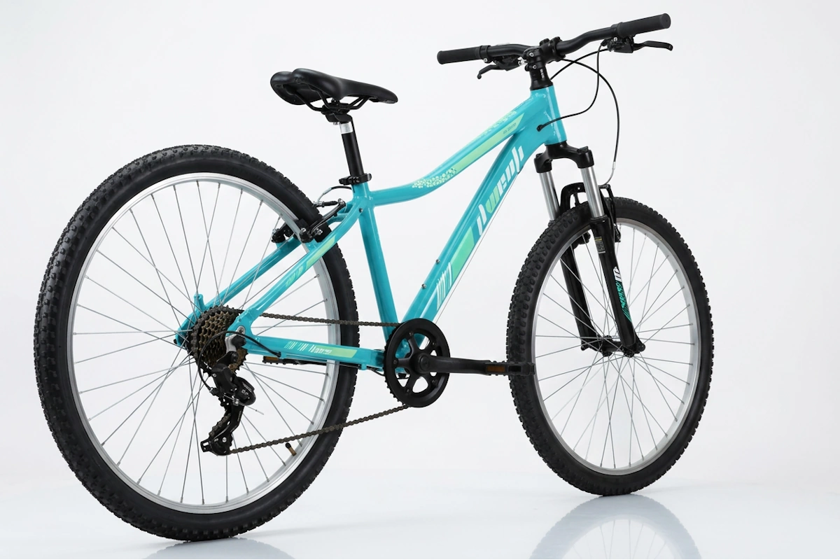 Bicicleta aluminio 26" MTB barra baja JL Wenti aluminio 1x7 - Imagen 6