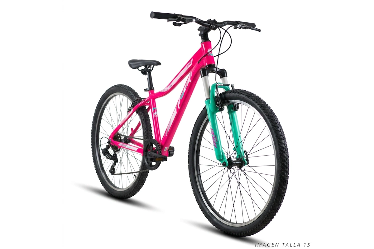 Bicicleta aluminio 26" MTB barra baja JL Wenti aluminio 1x7 - Imagen 4