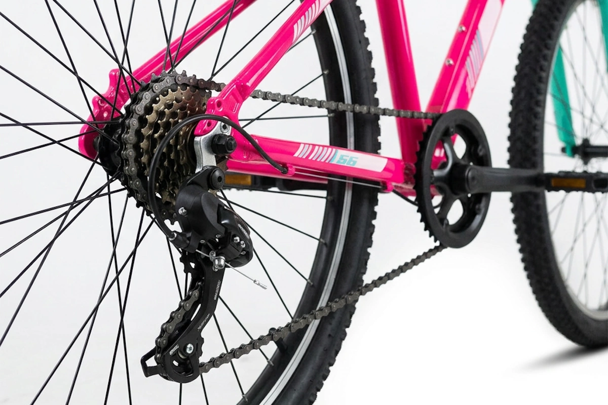 Bicicleta aluminio 26" MTB barra baja JL Wenti aluminio 1x7 - Imagen 3