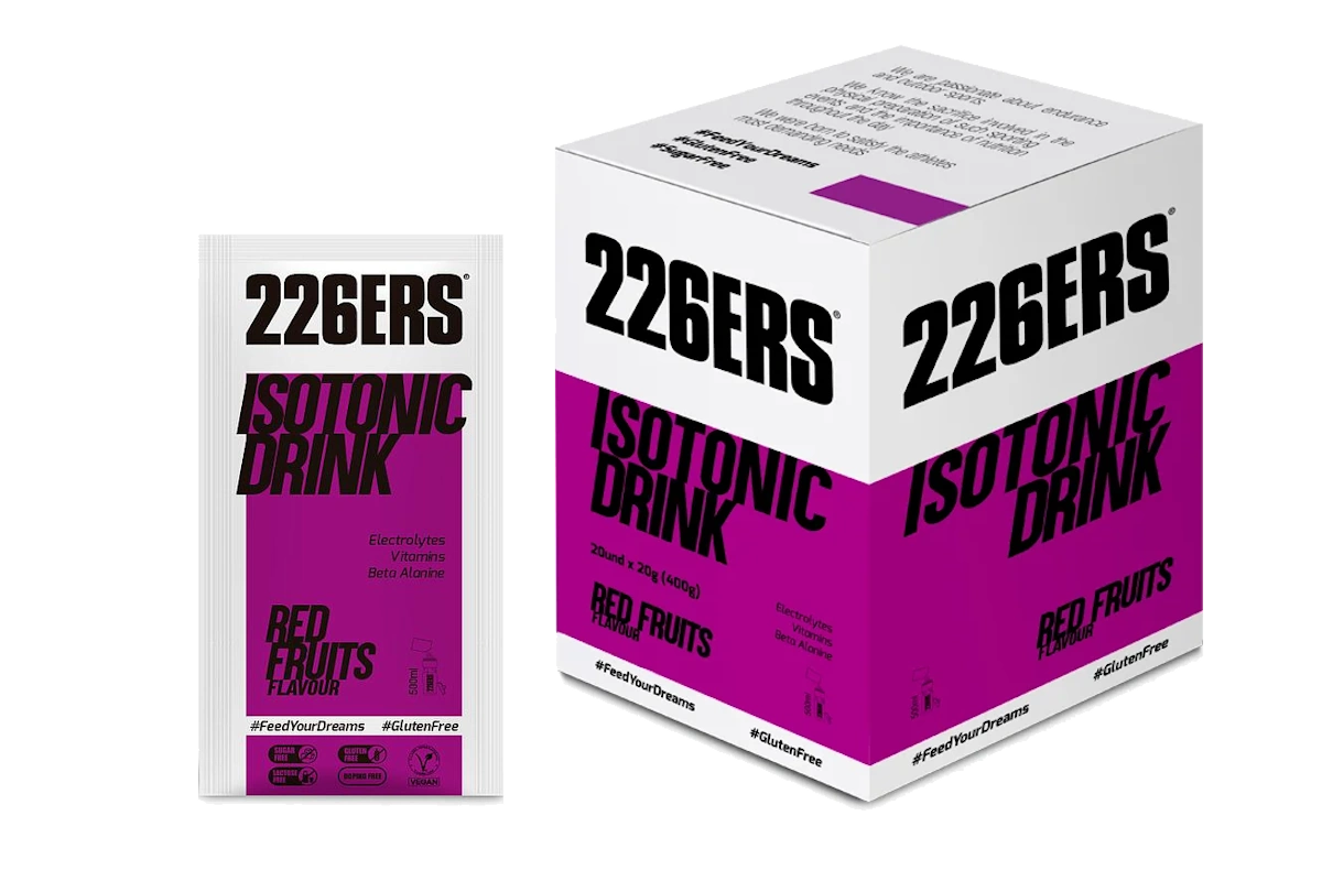 Caja monodosis Isotonic Drink 226ERS sabor frutos rojos