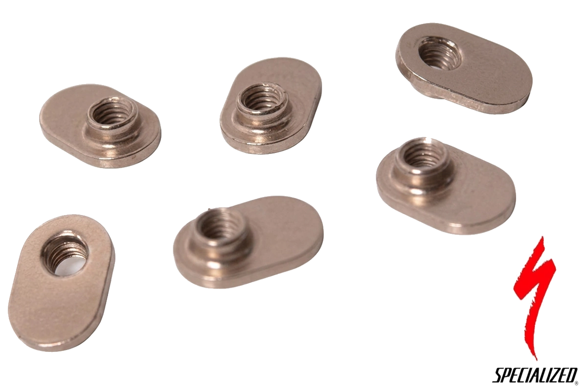 Placas T-Nut Ti Alloy Specialized para zapatillas S-Works 6 y S-Works Sub6