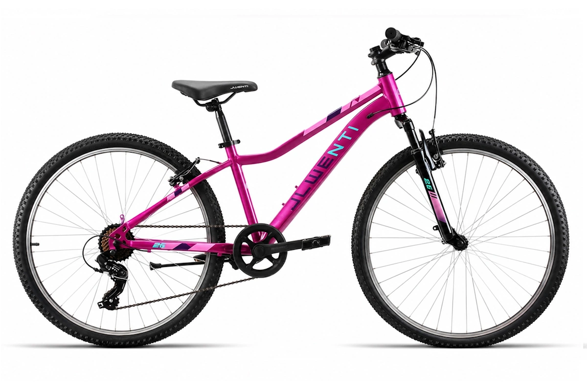 Bicicleta juvenil JL Wenti 26 pulgadas barra baja fucsia 7 velocidades