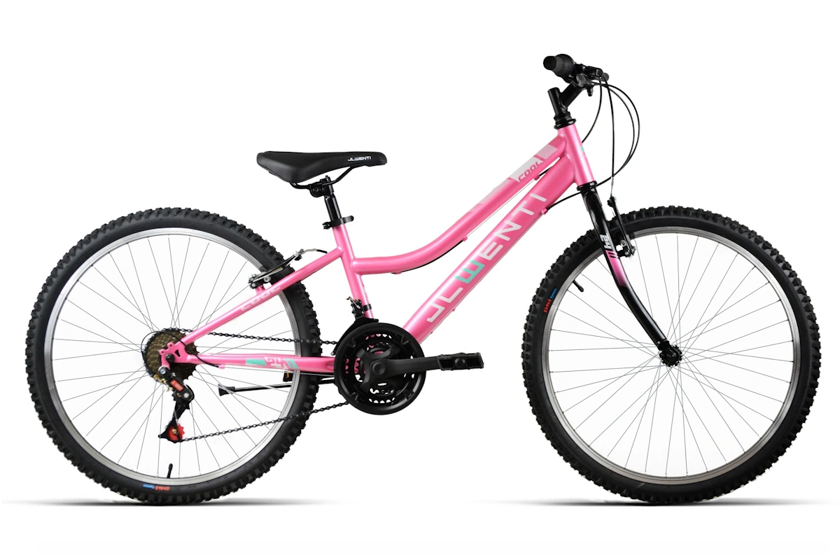 Bicicleta MTB 24 pulgadas JL Wenti COOL barra baja color rosa