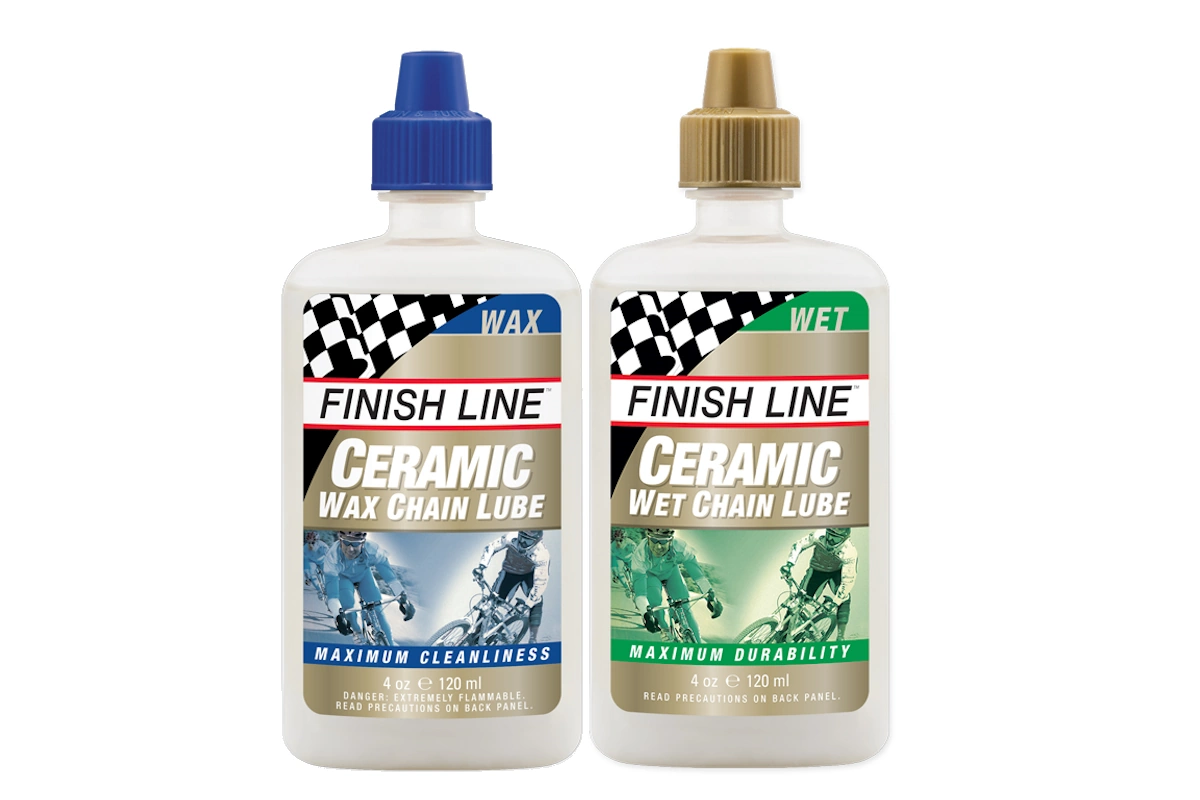 Gama de lubricantes cerámicos Finish Line Ceramic Wax y Wet para cadena de bicicleta