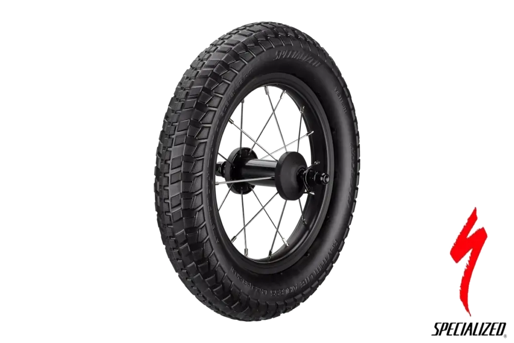 Rueda completa Specialized Hotwalk S215500004 de 12 pulgadas con neumático Rhythm Lite sin aire