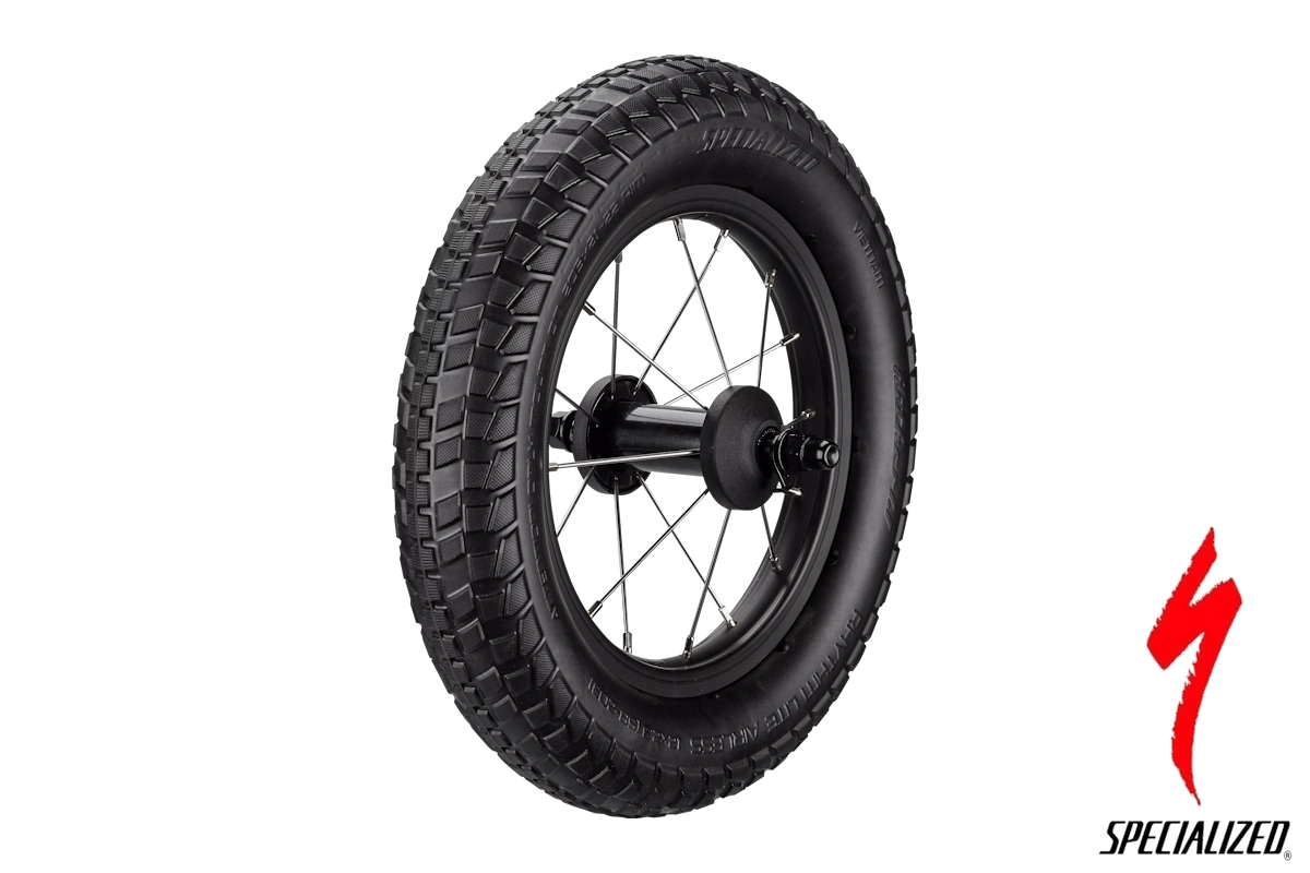 Rueda completa Specialized Hotwalk S215500004 de 12 pulgadas con neumático Rhythm Lite sin aire